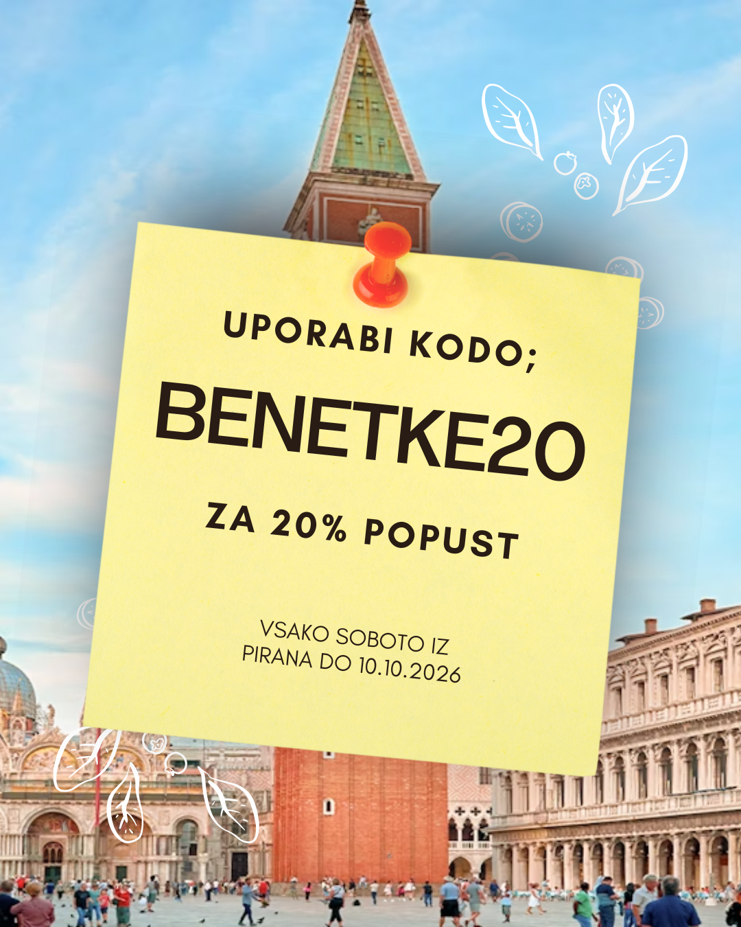 Izlet v Benetke s katamaranom po posebnih pogojih