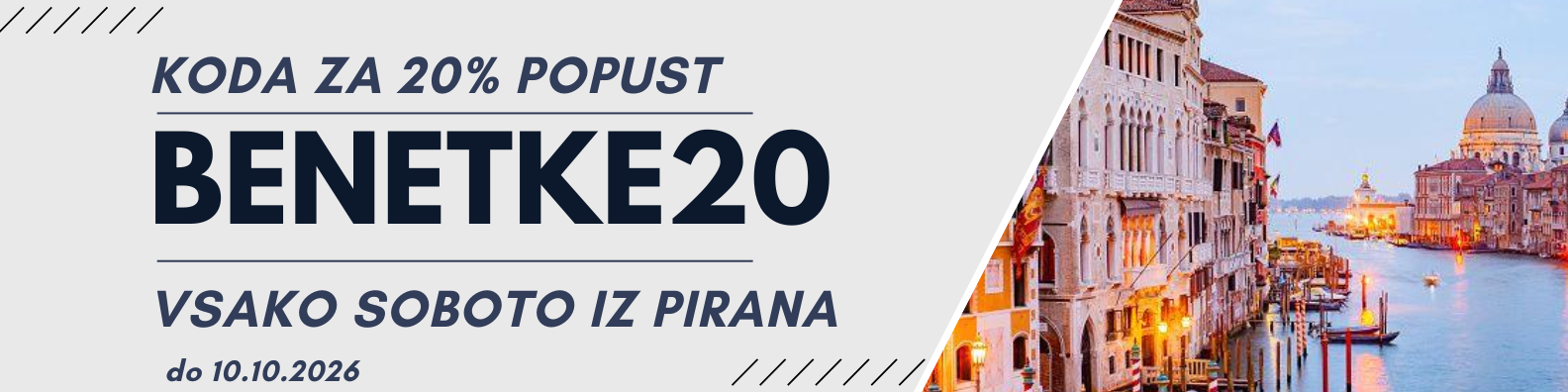 Izlet v Benetke s katamarnom po nižji ceni